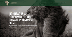 Desktop Screenshot of lionheadcapital.com