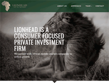 Tablet Screenshot of lionheadcapital.com